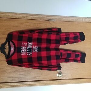 North Pole Trading Co. Men's M buffalo check holiday christmas pajamas guc